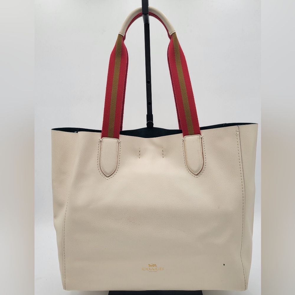 Coach Derby Tote Bag, Chalk, GUC